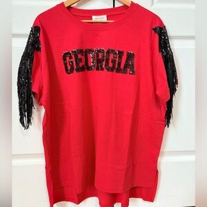 Boutique Georgia Sequins Top